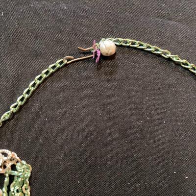Vintage Green Choker Necklace