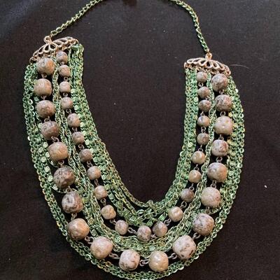 Vintage Green Choker Necklace