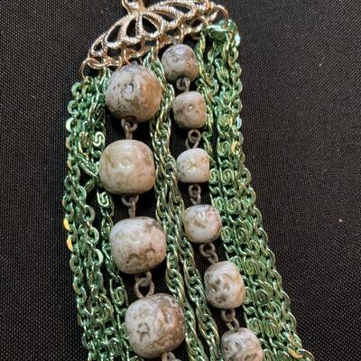 Vintage Green Choker Necklace