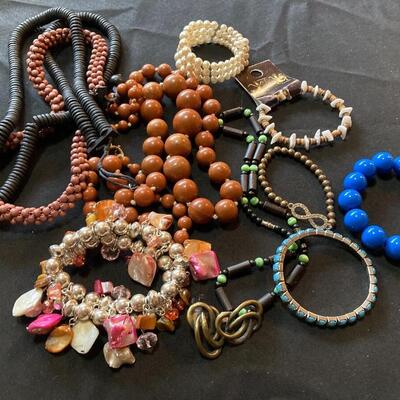 Lot of Mixed Necklaces and Bracelets with Large Beads