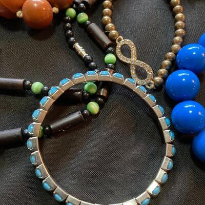 Lot of Mixed Necklaces and Bracelets with Large Beads