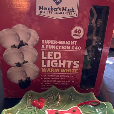 Christmas Lot with LED Lights and Candle Holder