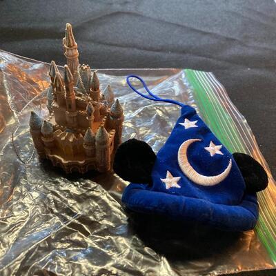 Hallmark Ornament Lot with Castle and Disney
