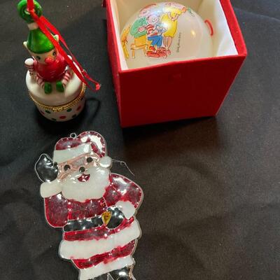 3pc Christmas Ornament Lot