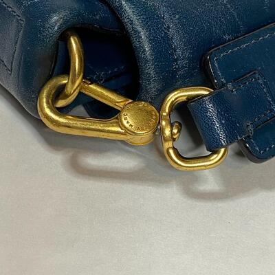 Lot 146: Teal Leather Marc Jacobs Crossbody Handbag (Small)