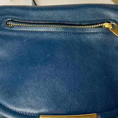 Lot 146: Teal Leather Marc Jacobs Crossbody Handbag (Small)