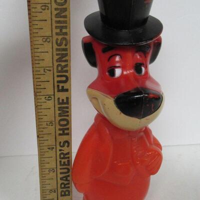 Vintage Plastic Huckleberry Hound Soaky Bottle Bank