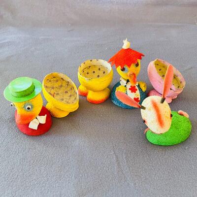 AA    VINTAGE EASTER CANDY CONTAINERS DUCKS & RABBIT WESTERN GERMANY