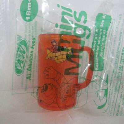 Cute Small Plastic A&W Rootbeer Mugs in Original Packages