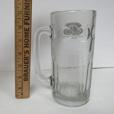 7" Tall Heavy Glass A&W Rootbeer Mug
