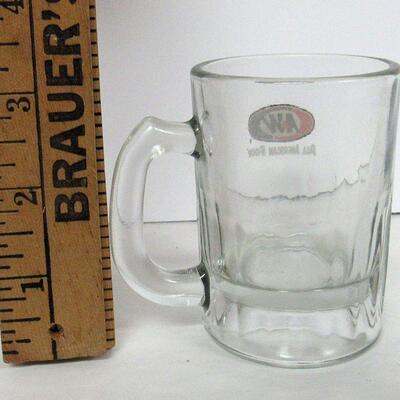 Small 3" A&W Glass Rootbeer Mug
