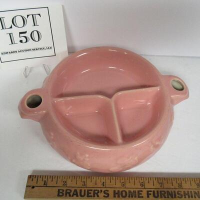 Vintage Pottery Baby Warming Dish, Cute Animal Theme, Unmarked