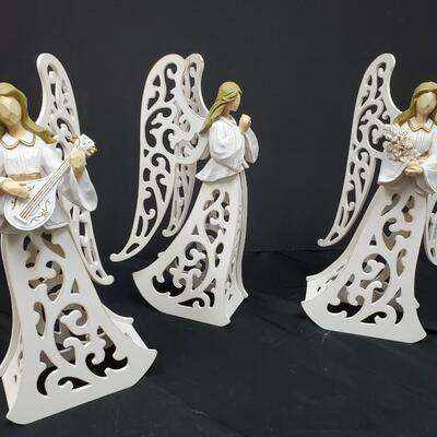 Battenberg Style Light Wooden Angels