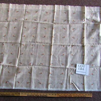 Nice Older Kitchen Window Curtain, Single Panel 46" x 32 1/2"