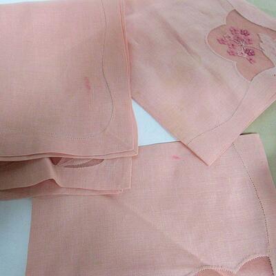 Vintage Cloth Napkins, 3 Styles of 3 Each