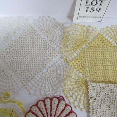Lot of Nice Vintage Fancywork and Potholders