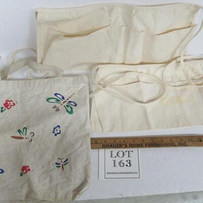 Cloth Bag and Two Cloth Tool or Money Aprons