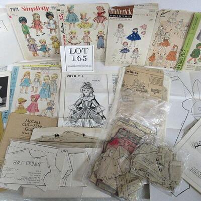 Large Lot of Vintage Doll Patterns