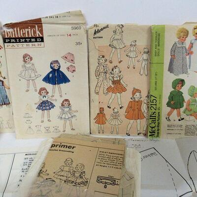 Large Lot of Vintage Doll Patterns