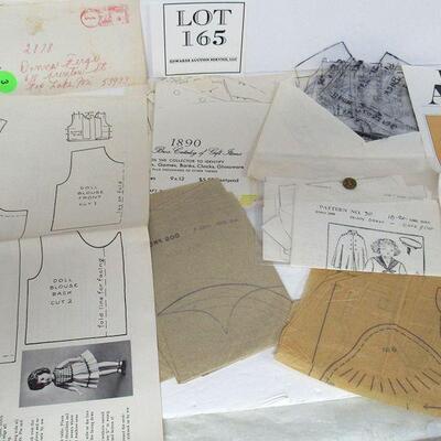 Large Lot of Vintage Doll Patterns