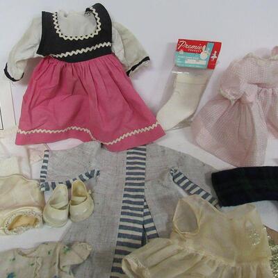 Large Lot of Vintage Doll Clothes and Some Dolls, See All Photos