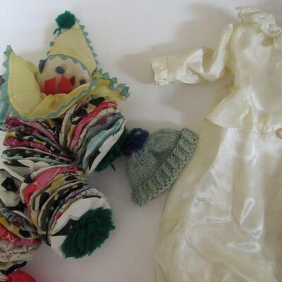Large Lot of Vintage Doll Clothes and Some Dolls, See All Photos