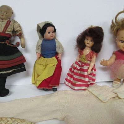 Large Lot of Vintage Doll Clothes and Some Dolls, See All Photos