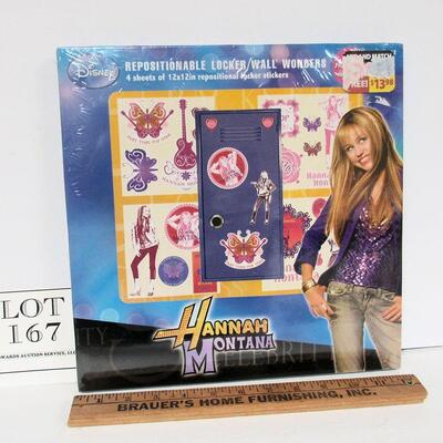 Vintage Hannah Montana Locker Wall Stickers Set, Unused in Box