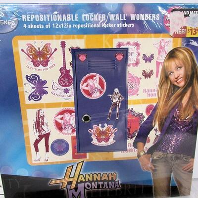 Vintage Hannah Montana Locker Wall Stickers Set, Unused in Box