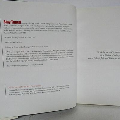Older Hard Cover Large Book, Stay Tuned, TVs Unforgettable Moments by Joe Garner
