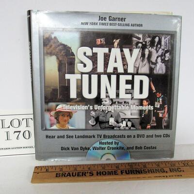 Older Hard Cover Large Book, Stay Tuned, TVs Unforgettable Moments by Joe Garner