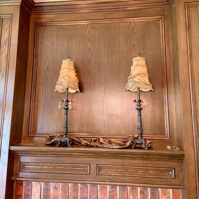 Pair of table top lamps