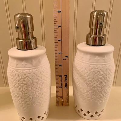 Pair of Matching soap dispensers