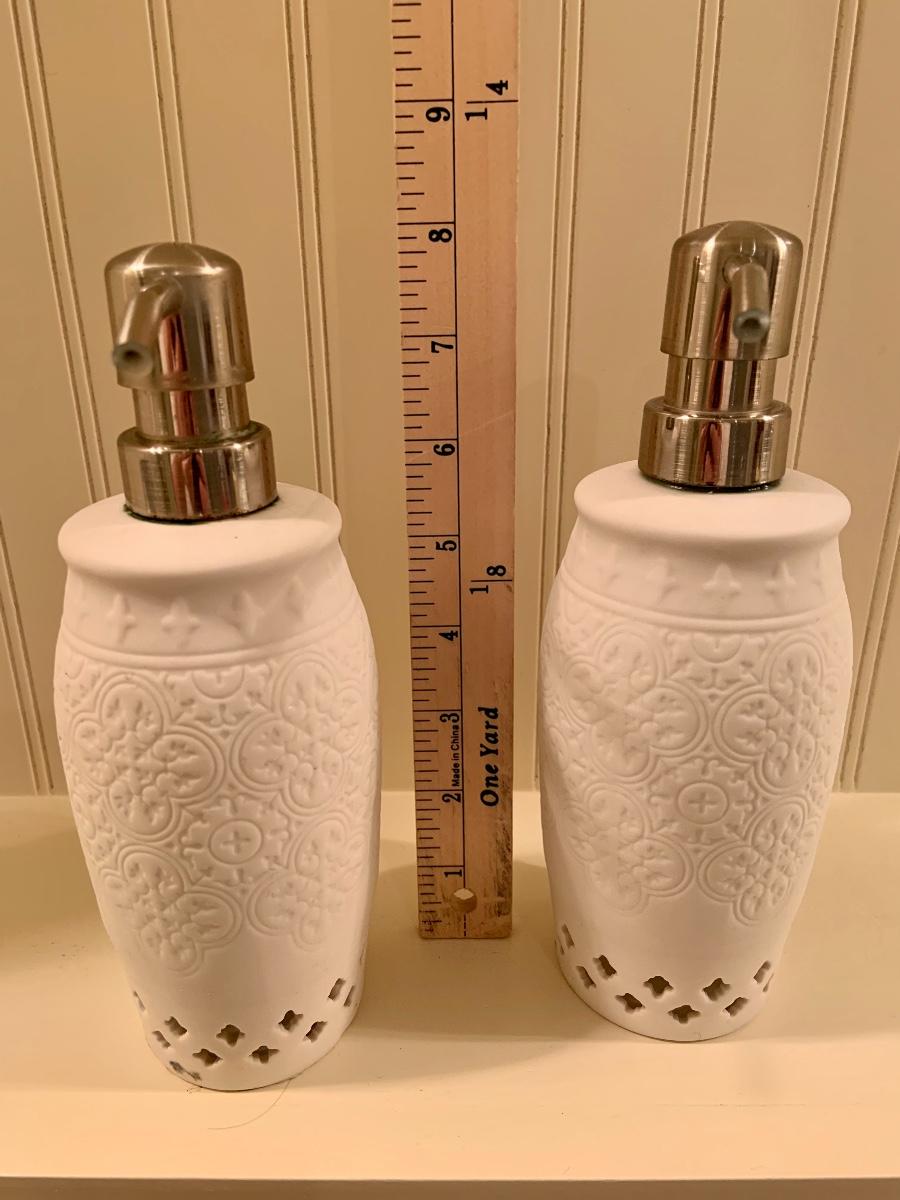 Pair of Matching soap dispensers
