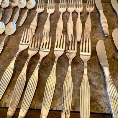 Set of vintage silver utensils