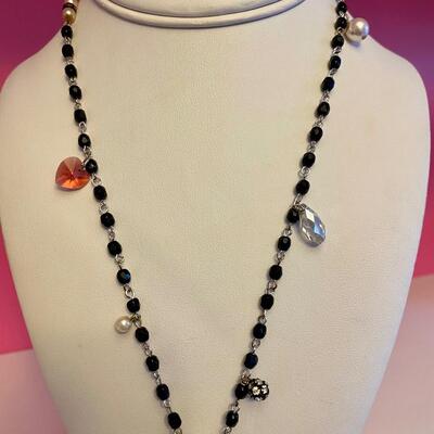 Beaded Necklace with Pendant