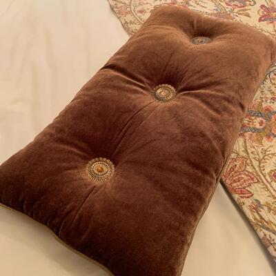 Brown decorative pillow