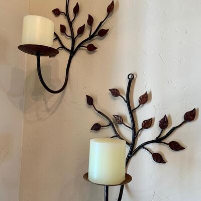 Wall candle holder