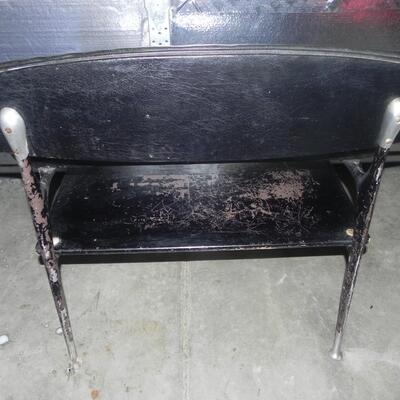 COOL VINTAGE VINYL CHAIR AND BENCH