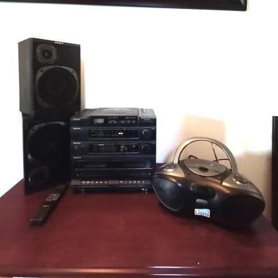 TWO PORTABLE MUSIC PLAYERS