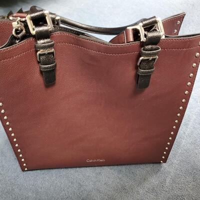 Calvin Klein Leather Satchel