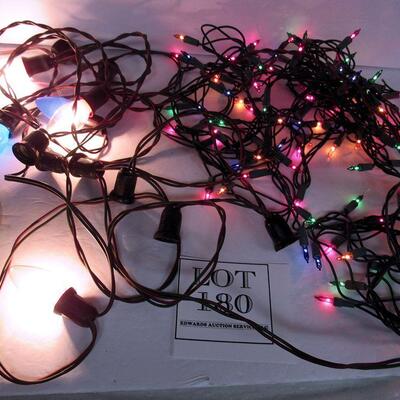 2 Old and One Newer Working Christmas Light Strands