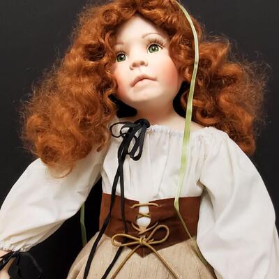 Spectacular Linda Mason porcelain  'Irish Colleen" doll