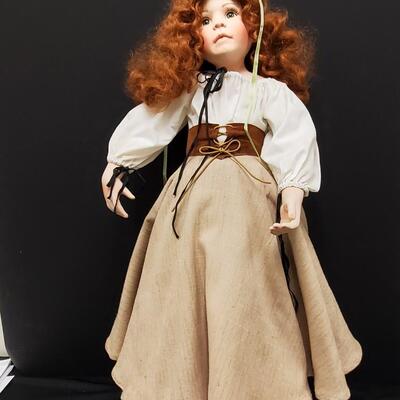 Spectacular Linda Mason porcelain  'Irish Colleen" doll