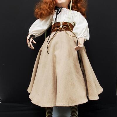 Spectacular Linda Mason porcelain  'Irish Colleen" doll