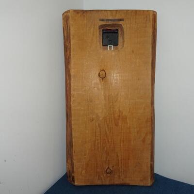 LOT 15. Vintage carved wood clock