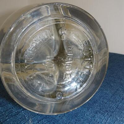 LOT 20 VINTAGE LICOR OR WINE GLASS FOUR SECTION DECANTER MADE IN FRANCE