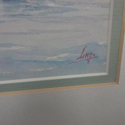 LOT 24. TWO FRAMED PRINTS