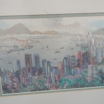LOT 24. TWO FRAMED PRINTS