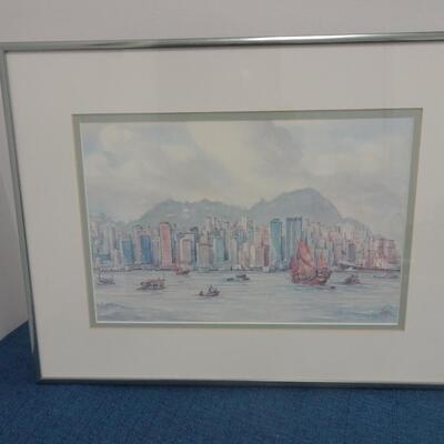 LOT 24. TWO FRAMED PRINTS